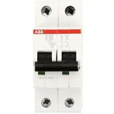 Выключатель автоматический ABB S 202 2P С 25А 6кА 2M 2CDS252001R0254