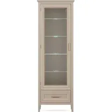 Шкаф-витрина Black Red White Classic REG1W1SZK с подсветкой (глиняный серый)