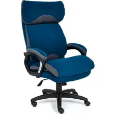 офисное компьютерное кресло Tetchair Duke (флок), синий