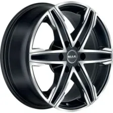 Литой диск MAK King 6 16x6.5" 6x125мм DIA 74.1мм ET 50мм Ice Black