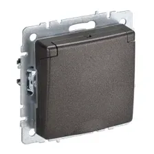 Розетка IEK Brite BR-R16-16-44-K45 (темная бронза)