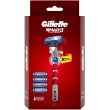 Бритвенный станок Gillette Mach3 Turbo 4 сменные кассеты 7702018583676