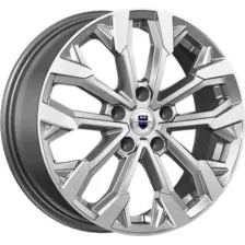 Литой диск K&K Морейн 17x6.5" 5x108мм DIA 63.35мм ET 50мм Дарк платинум