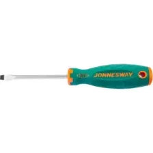  D71S6100 ОТВЕРТКА СТЕРЖНЕВАЯ ШЛИЦЕВАЯ ANTI-SLIP GRIP, SL6.5Х100 ММ JONNESWAY