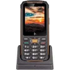 Кнопочный телефон F+ R280C (черный/оранжевый)