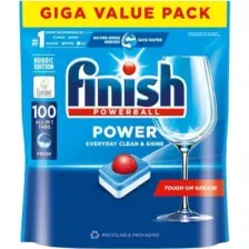 Таблетки для посудомоечной машины Finish Power, 100 шт