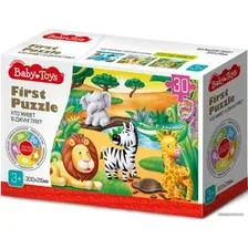 Мозаика/пазл Baby Toys First Puzzle. Кто живет в Джунглях 04187