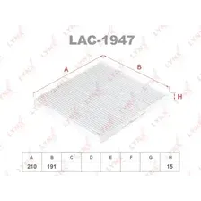 Салонный фильтр LYNXAUTO LAC-1947 KIA New Sportage all 04>/Rio all 05>