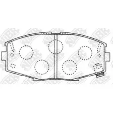 Тормозные колодки дисковые передняя ось NIBK PN1141