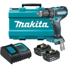 Ударная дрель-шуруповерт Makita DHP485SFE (с 2-мя АКБ, кейс)