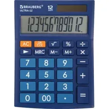 Калькулятор BRAUBERG Ultra 12-BU 250492 (синий)