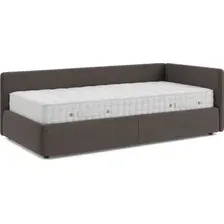 Кровать-тахта Sonit Nicole правый 90x200 шенилл Eclipse (07 светло-серый)