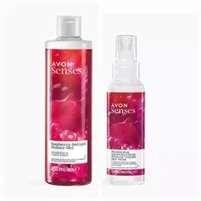 Набор AVON Малиновое удовольствие гель для  душа 250 мл лосьон -спрей для тела 100 мл