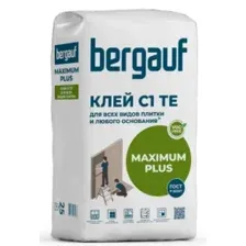 Клей для плитки эластичный Bergauf Maximum Plus, 25 кг