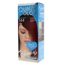 Стойкая гель-краска для волос ESTEL Quality Color Цветель, тон 144 красное дерево