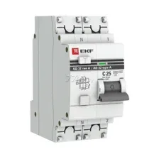 Дифавтомат EKF PROxima АД-32 1P+N 25А 30мА тип А (DA32-25-30-a-pro)