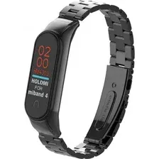 Ремешок Bingo Stainless для Xiaomi Mi Band 3/4 Черный