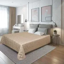 Покрывало Nivasan Модерн P.Md 240-4 (240x240, бежевый)