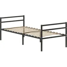 Кровать Домаклево Металика Г2+Г2 90x190 (черный)