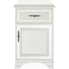 Тумба Black Red White Kentaki S320-KOM1D1S/P (белый/белый)