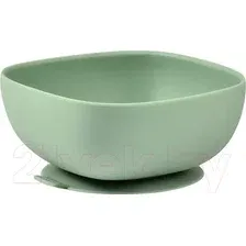 Тарелка для кормления Beaba Bol Silicone 913547 (Sage Green/Vert)