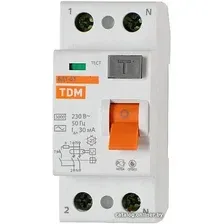 Устройство защитного отключения TDM Electric ВД1-63 2Р 25А 30мА SQ0203-0008