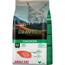 Корм для кошек BRAVERY беззерновой, монопротеиновый, с курицей, 7 кг