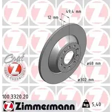 Тормозной диск ZIMMERMANN 100.3320.20 полный , задняя ось