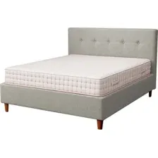 Кровать Sonit Mira 160x200 шенилл Eclipse (07 светло-серый)