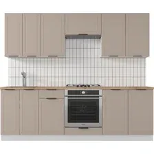 Готовая кухня Mio Tesoro Корнелия Ода-плюс 2.4 (капучино/дуб бунратти)