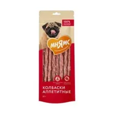 Лакомство Мнямс для собак Колбаски аппетитные 80г
