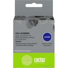 Картридж CACTUS CS-LK5WBN (аналог Epson LK5WBN)