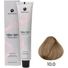 Крем-краска Adricoco Miss Adri 10.0 (100мл, платиновый блонд)