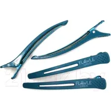 Набор зажимов для волос Flawle Sectioning 1.301.01 (темно-зеленый)
