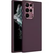 Чехол-накладка Bingo Metal для Galaxy S22 Ultra (бордовый)