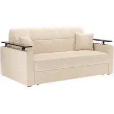 Диван Мебель-АРС Аккордеон Бакли НПБ 180x200 (бархат бежевый Star Velvet 6 Light Beige)