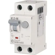 Дифференциальный автомат Eaton HNB-B61N003 1P+N 6А В 6кА 30мА АС 2М 195118