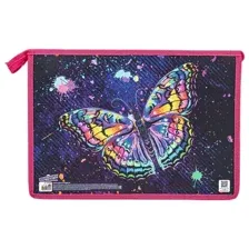 КАНЦЕЛЯРИЯ Папка для тетрадей А4  Colorful butterfly ЮНЛАНДИЯ 270859