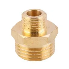 Ниппель латунный редукционный наружная-наружная 1/2"X1/4" AV ENGINEERING (AVE303007)