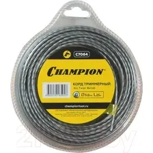 Леска для триммера 3.0 мм х 25 м Alu Twist сечение витое CHAMPION C7064