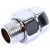 Американка Ростела Проходная прямая 1/2"x1/2" г/ш 727SCH6605 (хром)