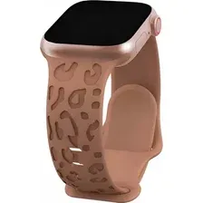 Ремешок для умных часов Rumi Leopard 3D для Apple Watch 42/44/45мм (коричневый)