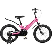 Детский велосипед Maxiscoo Space Стандарт 16 2026 / MSC-S1653 (розовый глянцевый, разобранный, в коробке)