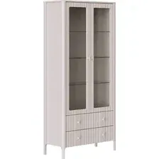 Шкаф-витрина Black Red White Dalia REG2W2S с подсветкой (персидский жемчуг)