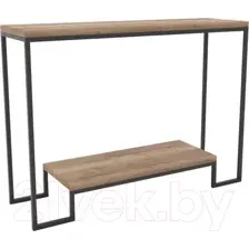 Консольный столик Hype Mebel Голд 100x35 (черный/дуб галифакс натуральный)