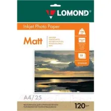 Фотобумага Lomond А4, 120 г/м, 25 л. / 0102030 (матовая)