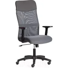 Кресло офисное Tetchair Practic Plt ткань/кожзам (серый)