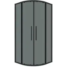 Душевой уголок Grossman Cosmo 100x100x195 301.K33.02.1010.21.10 (черный матовый/тонированное стекло)