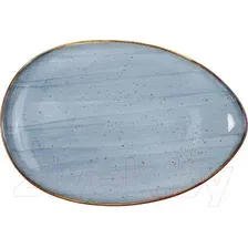 Блюдо AksHome Vital 31x21.5x3.3 (синий)
