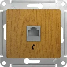 Розетка телефонная Schneider Electric Glossa GSL000581T (дуб)
